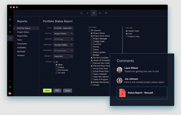 Project portfolio management software